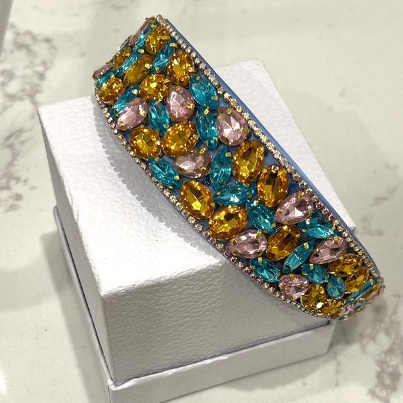 Elegant Multicolor Gemstone Headband